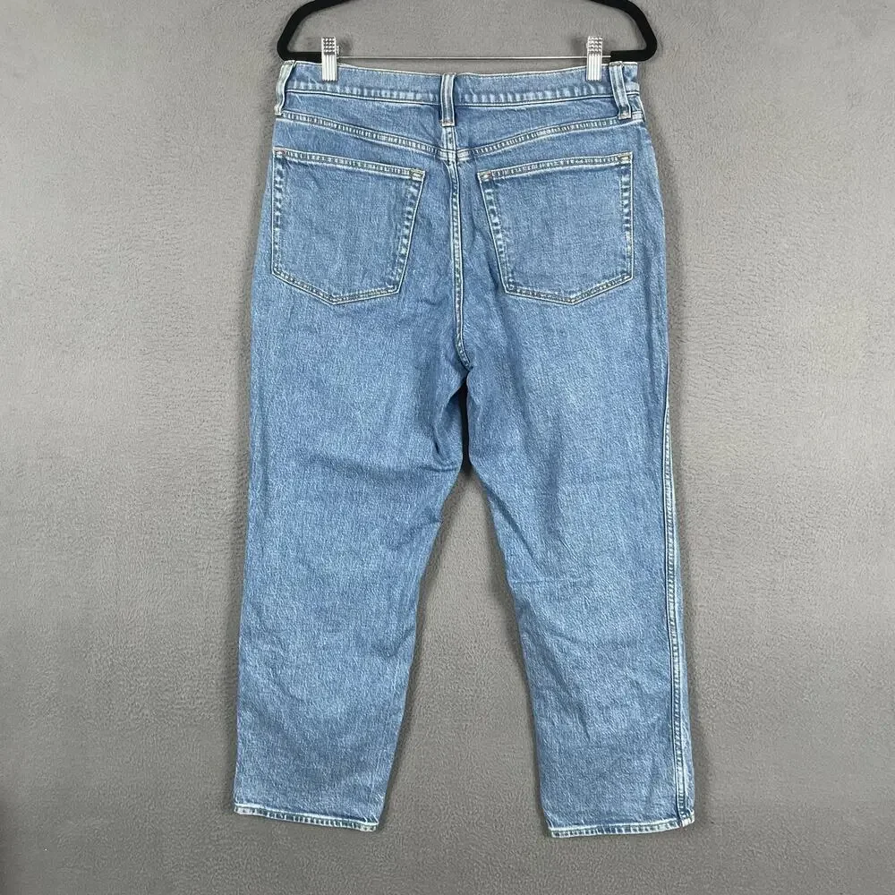 J Crew Classic Vintage Jeans Womens 30 Light Wash High Rise Straight Stretch - Picture 2 of 11